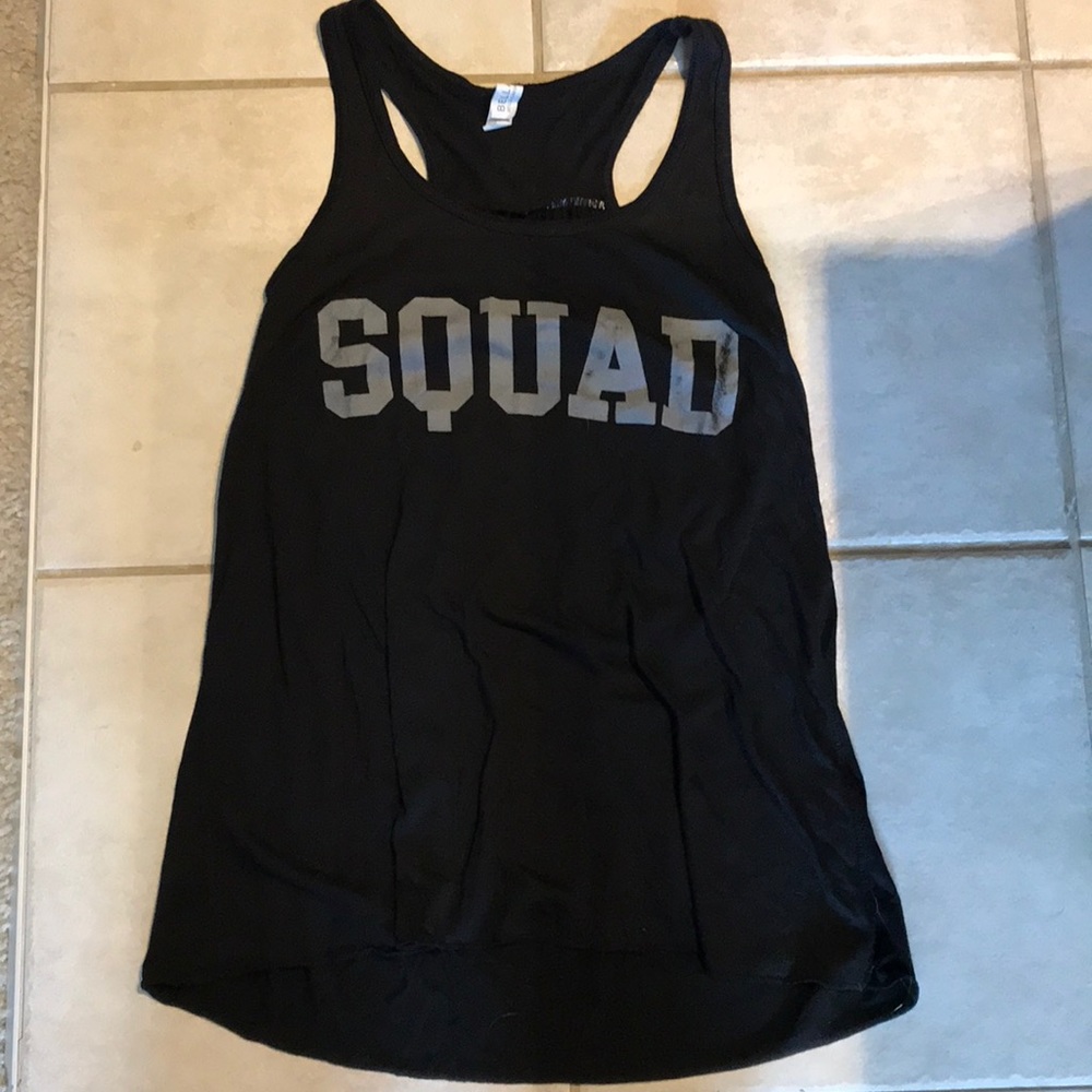 Squad racer back tank